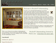 Tablet Screenshot of bischoffcabinetmaking.com